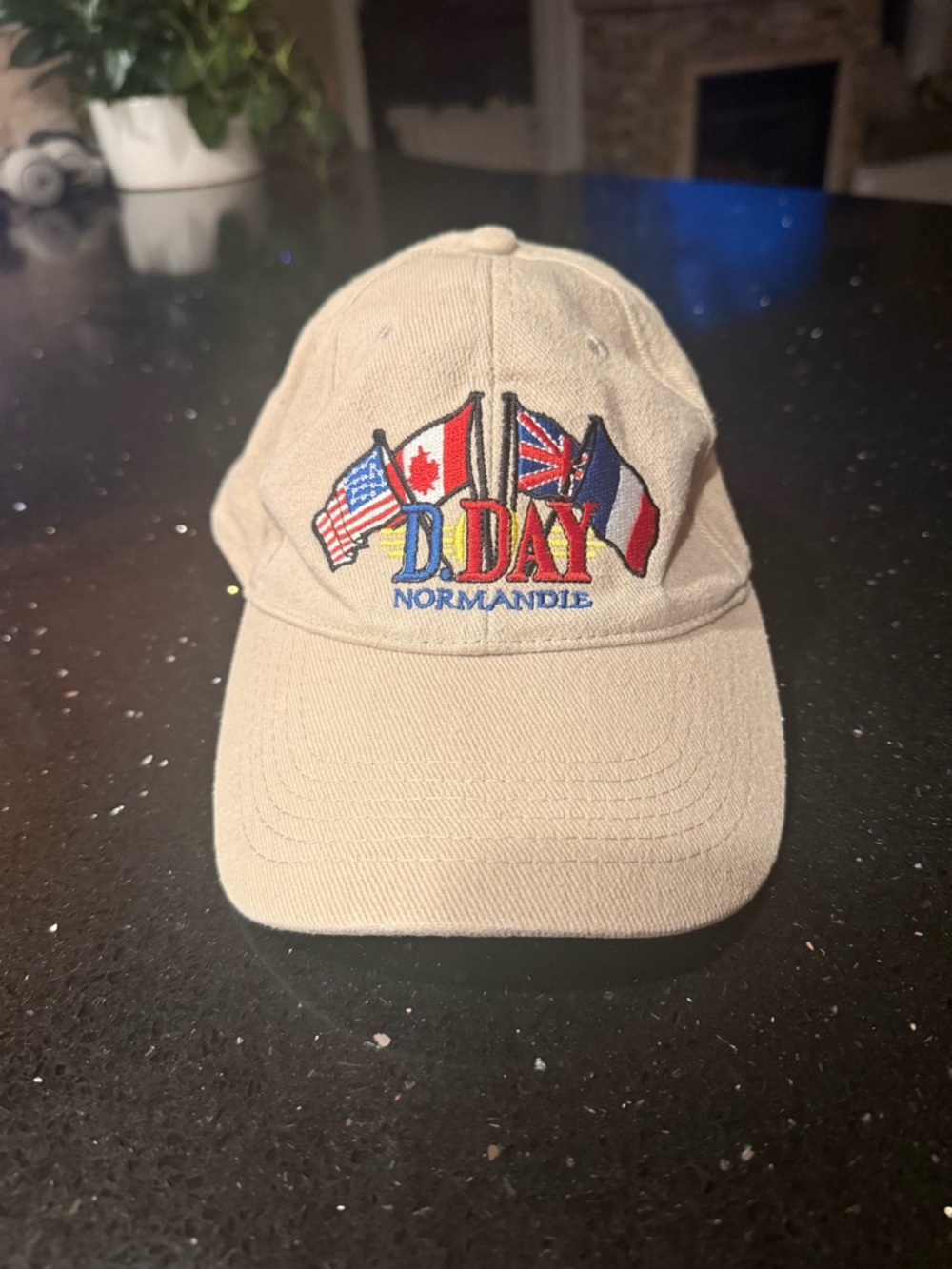 D-Day Normandie Beige Baseball Cap - Picture 3 of 4
